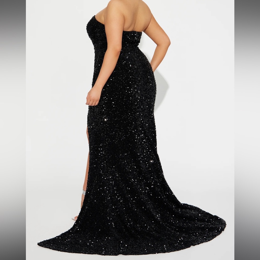 Dahlia Sequin Gown - Black - Picture 3 of 3